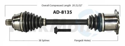 TRAKMOTIVE NEW CV AXLE - AD8135