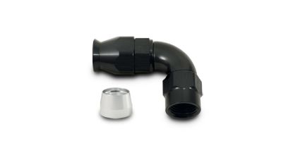 VIBRANT ALUMINUM 90 DEG ONE PIECE HOSE END - 28906
