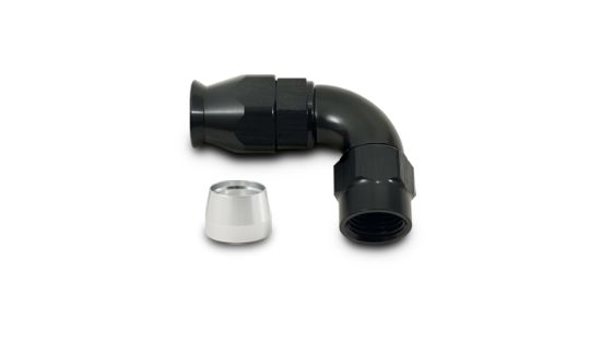VIBRANT ALUMINUM 90 DEG ONE PIECE HOSE END - 28908