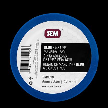 SEM PRODUCTS BLUE FINE LINE MASKING TAPE .24' X - SM0010