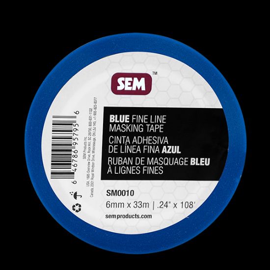 SEM PRODUCTS BLUE FINE LINE MASKING TAPE .24' X - SM0010