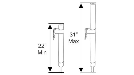SPRINGFIELD KINGPIN THREADED ADJ STAND-UP - 1630801A