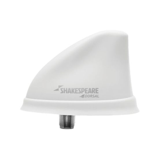 SHAKESPEARE WHITE LOW PROFILE DORSAL ANTENNA  2 - 5912DSVHFW