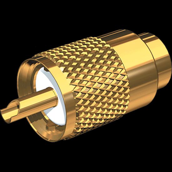 SHAKESPEARE GOLD PLATED PL-259 CONNECT W/UG176 - PL2598XG