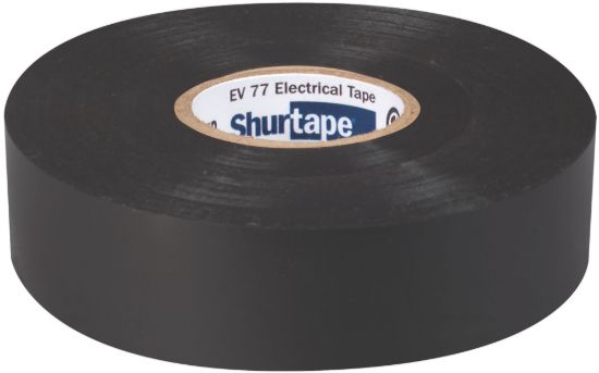 SHURTAPE EV 077 BLK-3/4IN X 66FT-100 RLS - 104706