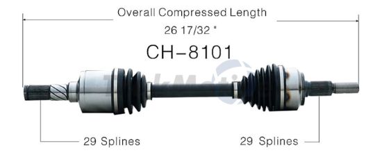 TRAKMOTIVE NEW CV AXLE - CH8101
