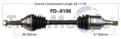 TRAKMOTIVE NEW CV AXLE - FD8198