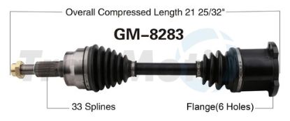 TRAKMOTIVE NEW CV AXLE - GM8283