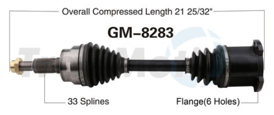 TRAKMOTIVE NEW CV AXLE - GM8283
