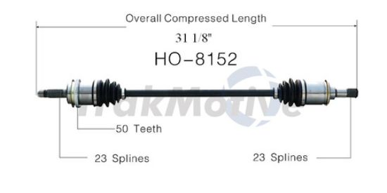 TRAKMOTIVE NEW CV AXLE - HO8152
