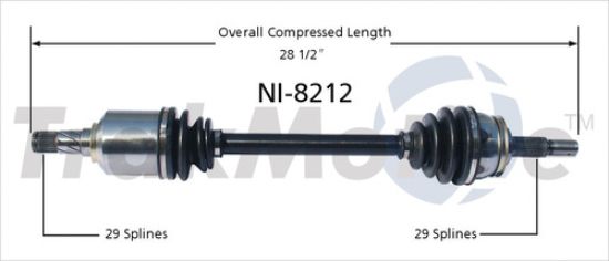 TRAKMOTIVE NEW CV AXLE - NI8212