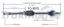 TRAKMOTIVE NEW CV AXLE - TO8075