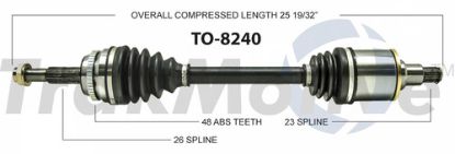 TRAKMOTIVE NEW CV AXLE - TO8240