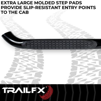 TRAILFX 3' ROUND STEP BAR BLACK - 1160632073