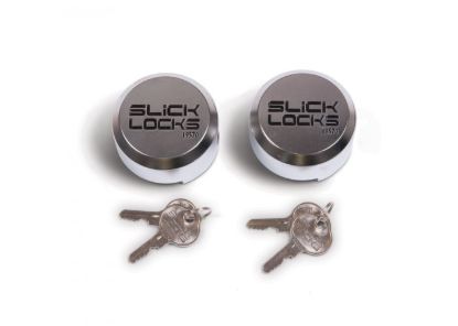 SLICK LOCKS 2 ALUMINUM PUCKS  LOCKS KEYED ALIKE - SLALPL2KA