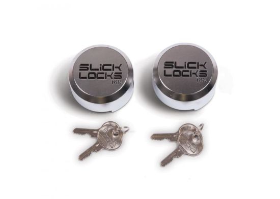 SLICK LOCKS 2 ALUMINUM PUCKS  LOCKS KEYED ALIKE - SLALPL2KA