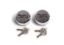 SLICK LOCKS 2 ALUMINUM PUCKS  LOCKS KEYED ALIKE - SLALPL2KA