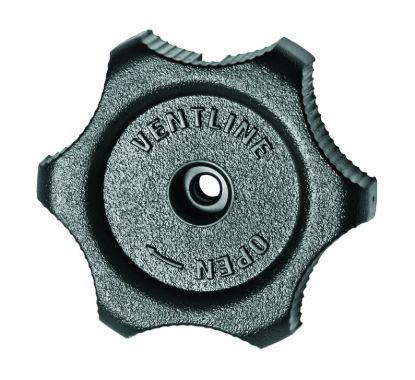 VENTLINE/DEX PLASTIC KNOB HANDLE BLACK - BVD042100