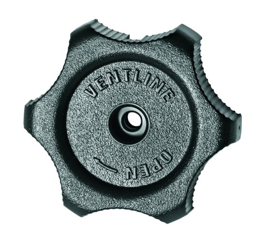 VENTLINE/DEX PLASTIC KNOB HANDLE BLACK - BVD042100