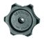 VENTLINE/DEX PLASTIC KNOB HANDLE BLACK - BVD042100