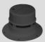 VENTLINE/DEX BLACK PLUMBING CAP - V204955