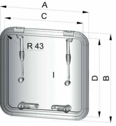 VETUS ALTUS ESCAPE HATCH18.5'X18.5'SLVR - ALT4747SL