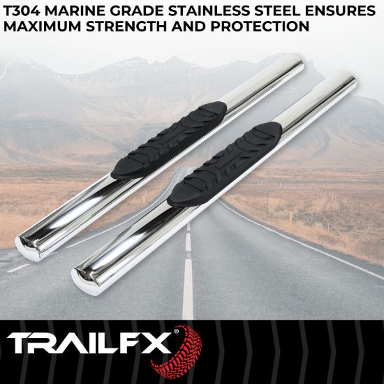 TRAILFX 4'' OVAL STRAIGHT BAR RP - A1529S