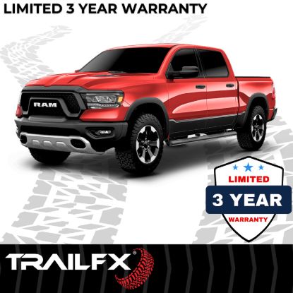 TRAILFX 4' OVAL NERF BAR BLK - A1537B