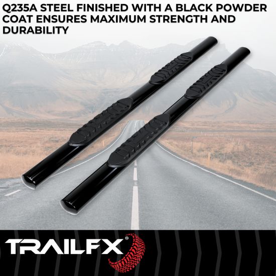 TRAILFX 4' NERF STR FORD RANGER CREW 19 BLK - A1550B