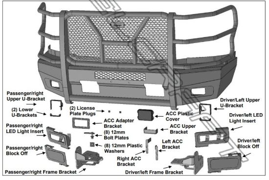 STEELCRAFT 17-22 FORD SUPER DUTY  FINE TEXTURE - L6011380CC