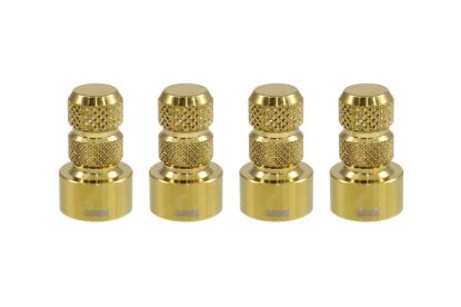 TRUE SPIKE GOLD; BILLET ALUMINUM; SET OF 4 CAP - WVC002CG