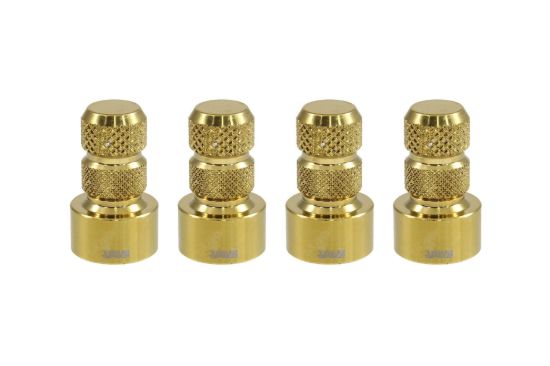TRUE SPIKE GOLD; BILLET ALUMINUM; SET OF 4 CAP - WVC002CG