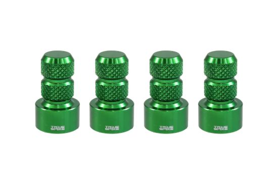 TRUE SPIKE GREEN; BILLET ALUMINUM; SET OF 4 CA - WVC002GR