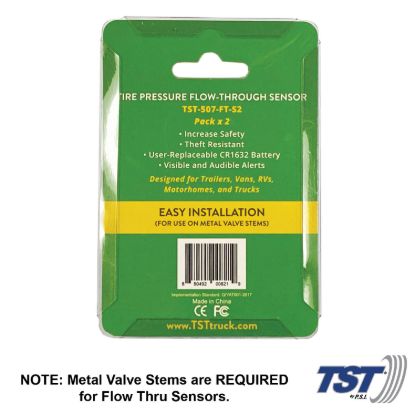 TRUCK SYSTMS 2 PACK FLW-THR SNSR W/REP BATT - TST507FTS2