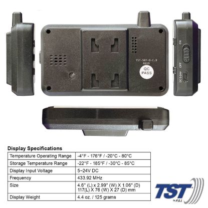 TRUCK SYSTMS 507 TPMS W/4 TIRE SNSR/REP BATT/REP - TST507RV4