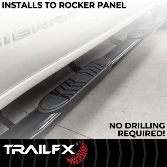 TRAILFX 5' OVAL NERF BAR BLK - A7055B