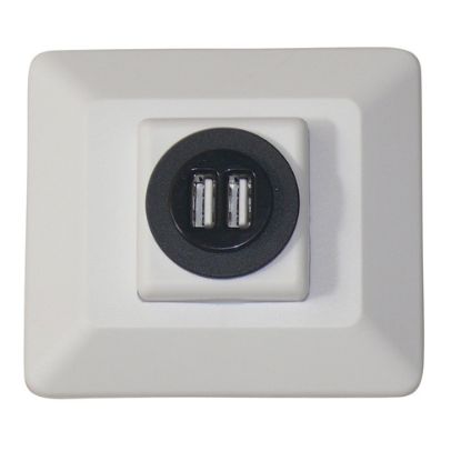 VALTERRA LLC BL 12V METAL OUTLET CAP - 61031USB
