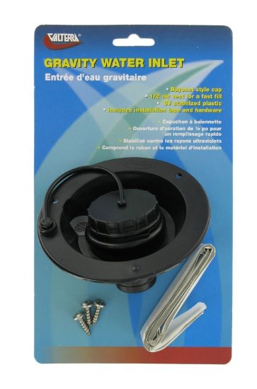 VALTERRA LLC GRAVITY WATER INLET BLACK - A012003BKV