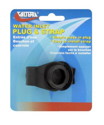 VALTERRA LLC PLUG 3/4' W/STRAP BLK CD - A0170SBKVP