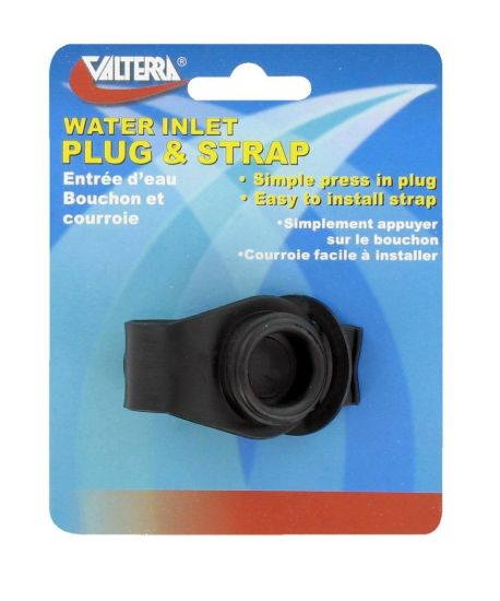 VALTERRA LLC PLUG 3/4' W/STRAP BLK CD - A0170SBKVP