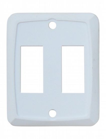 VALTERRA LLC DOUBLE SWITCH PLATE WHITE - P7201C