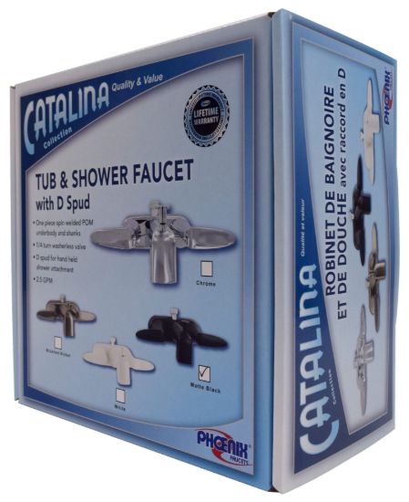 VALTERRA LLC CATALINA TUB/SHOWER FAUCET BK - PF223704