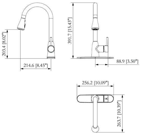 VALTERRA LLC PREMIUM SLIMLINE BOOST FAUCET BN - PF231466