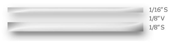 TRIMBRITE MULTISTRIP CHROM 5/16X36' - T0415