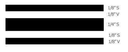 TRIMBRITE MULTISTRIPE TAPE 3/4' BLK - T0501