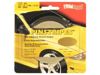 TRIMBRITE 1/8 PINSTRIPE TAPE GOLD - T1122