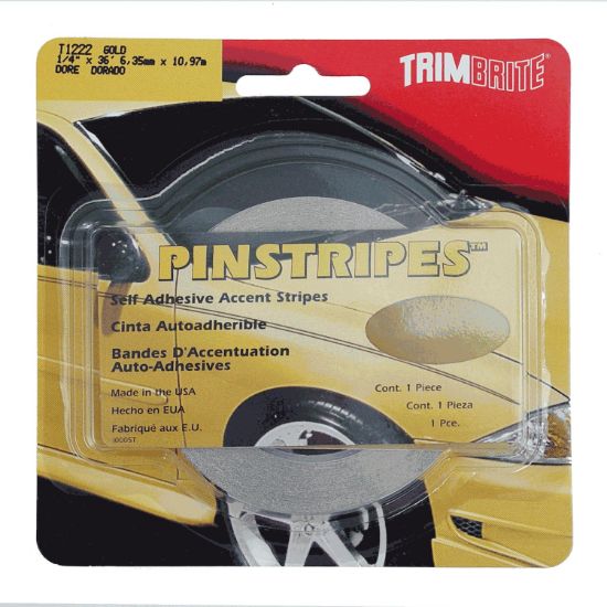 TRIMBRITE TRIM STRIPE GOLD 1/4 TAPE - T1222