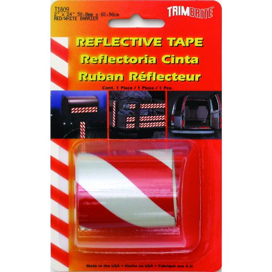 TRIMBRITE REFL.BARRIER RED/WHT 2X24 - T1809