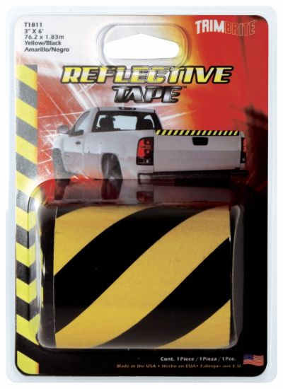 TRIMBRITE REFLECTIVE  YELL/BLK - T1811