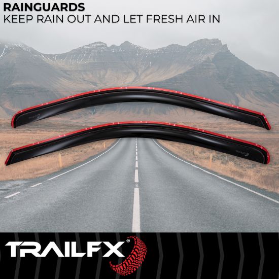 TRAILFX TFX INCHANNEL WNDW VENTS SMOKE 2PC - 2002IC